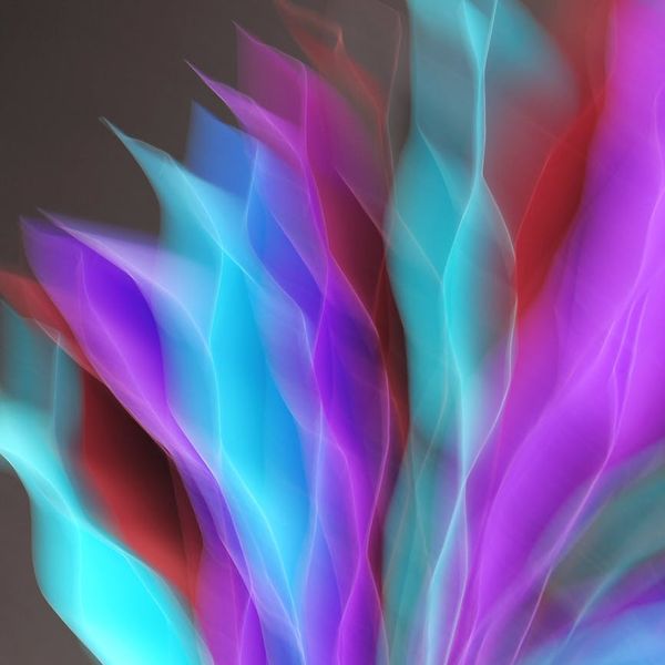 Abstract representation of energy flow with graphite and ice blue colors.